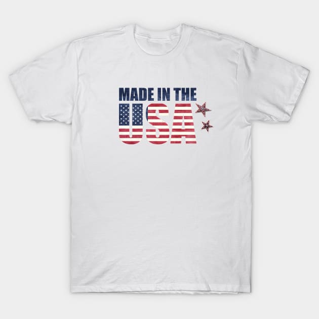 MADE IN THE USA T-Shirt by D_AUGUST_ART_53